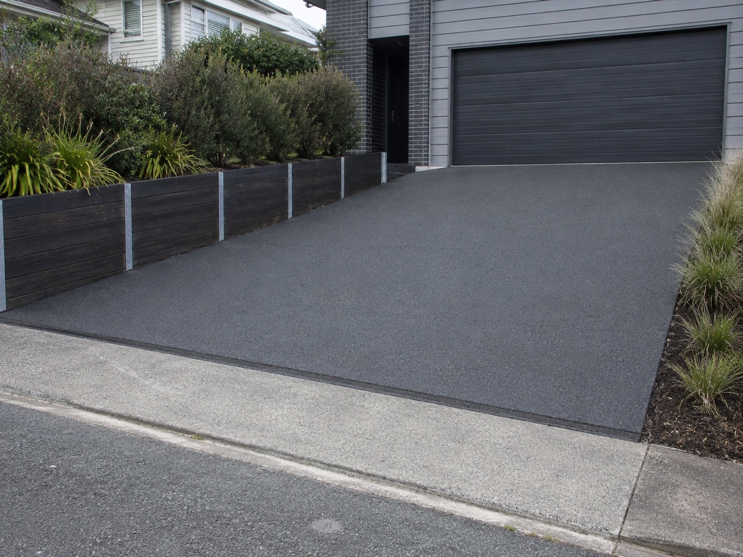 Asphalt driveway project in Wellington