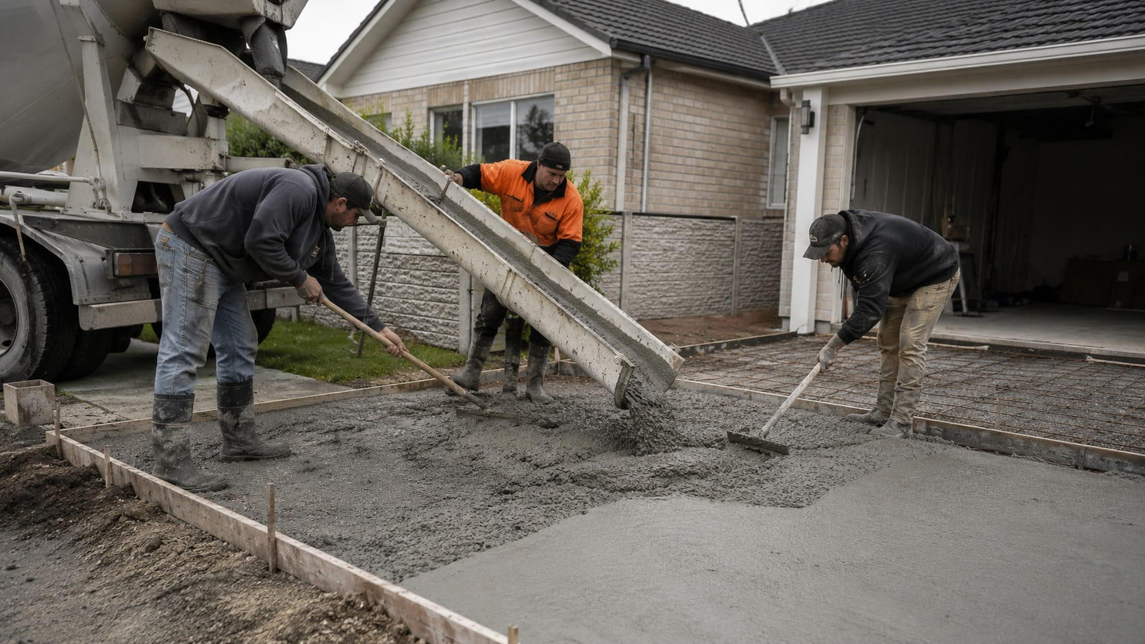 Wellington concrete driveway replacement